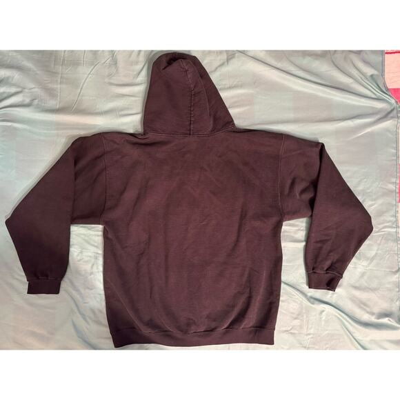 Oswego Hockey Hoodie Men's Charcoal Gray Large Tie Front - Picture 9 of 9